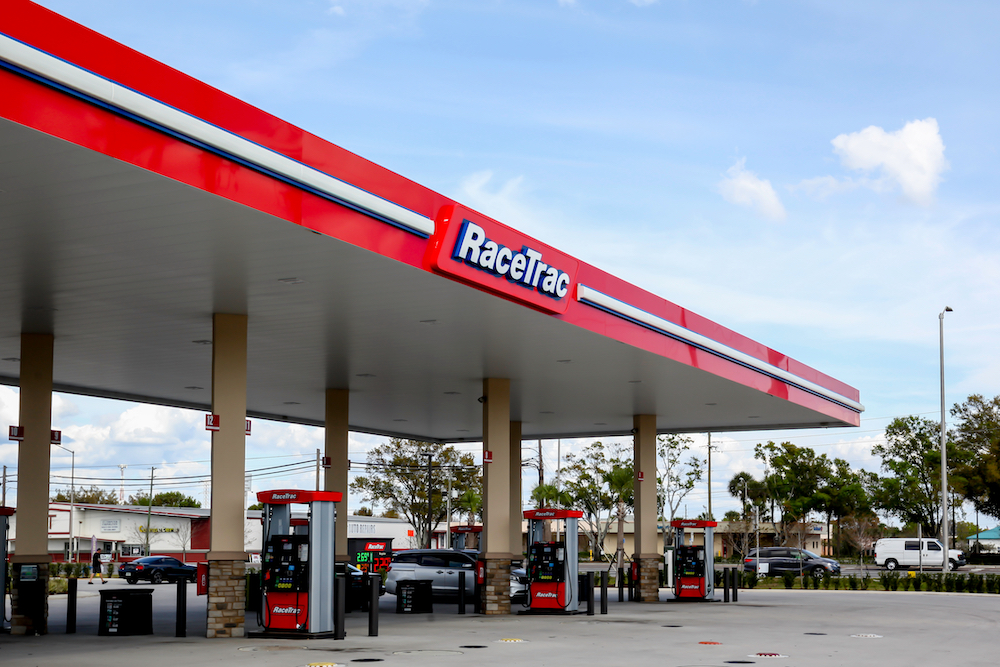 Potential Clothes Bin Franchise opportunity location at RaceTrac Gas Station in Tampa, Florida